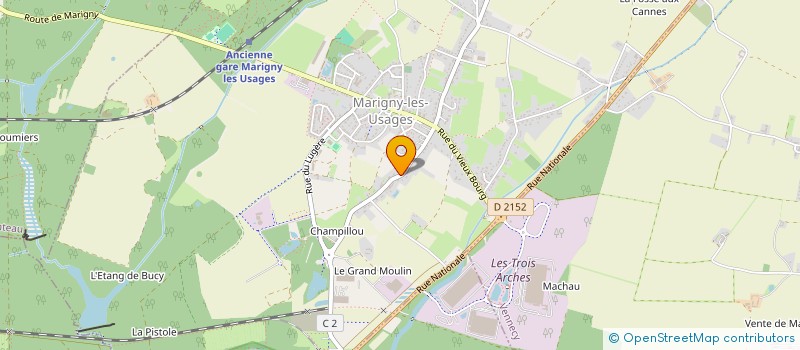 localisation de l'entreprise MADAME TAMIRUA KASSAHUN  MARIGNY-LES-USAGES