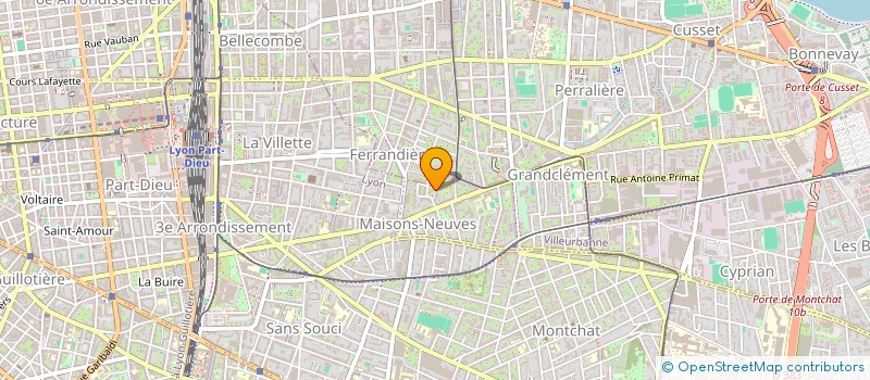 localisation de l'entreprise MADAME TAMLYNE ASSELIN  VILLEURBANNE