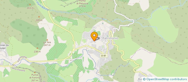 localisation de l'entreprise MADAME TANAE BILLET à PATRIMONIO