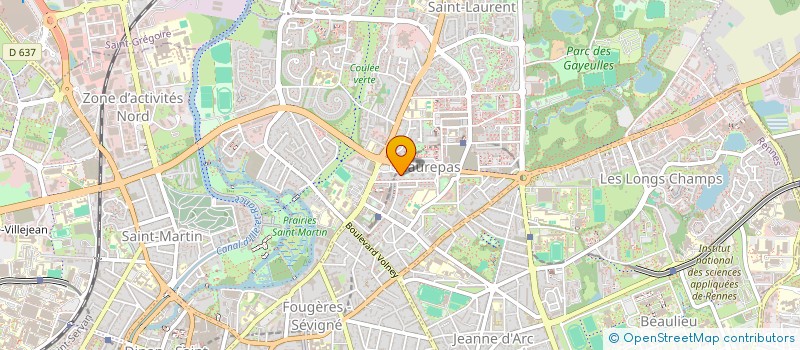 localisation de l'entreprise MADAME TANDJIDA YACOUB  RENNES