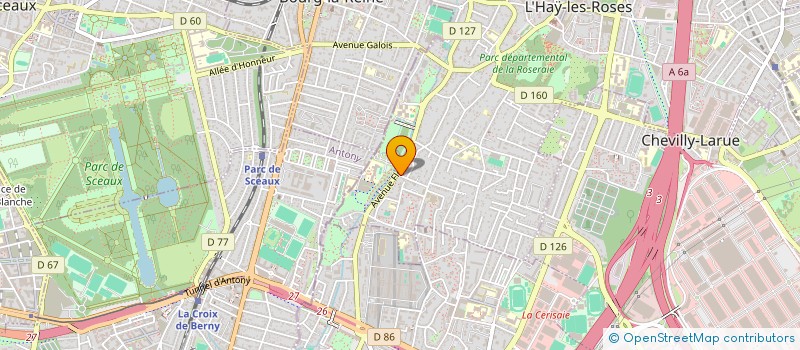 localisation de l'entreprise MADAME TANIA CHAVEZ BARONI  L'HAY-LES-ROSES