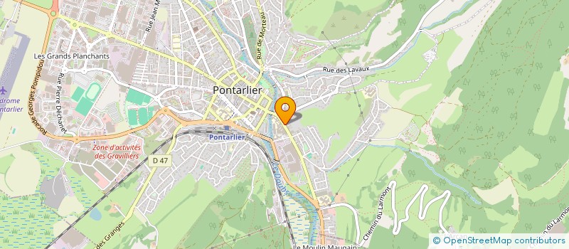 localisation de l'entreprise MADAME TANIA CHECCHIA  PONTARLIER