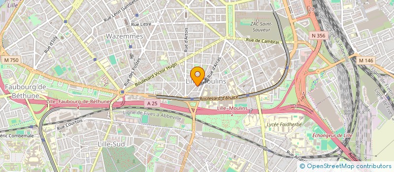 localisation de l'entreprise MADAME TANIA CHOLLET à LILLE