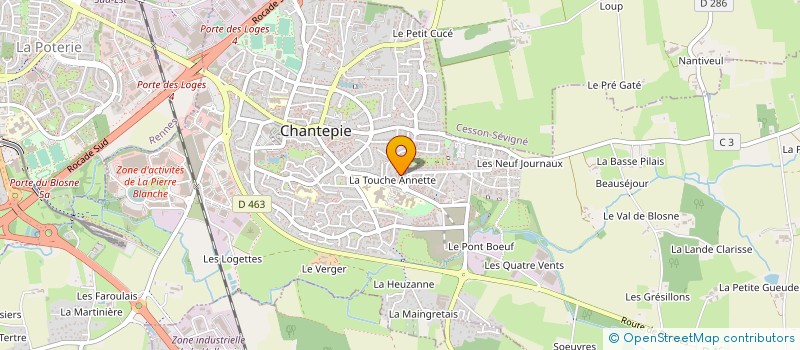 localisation de l'entreprise MADAME TANIA CLARE SUTTON  CHANTEPIE