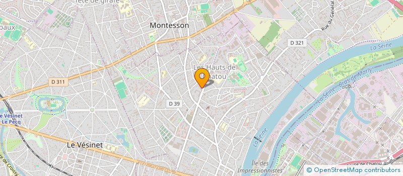 localisation de l'entreprise MADAME TANIA DA SILVA  CHATOU