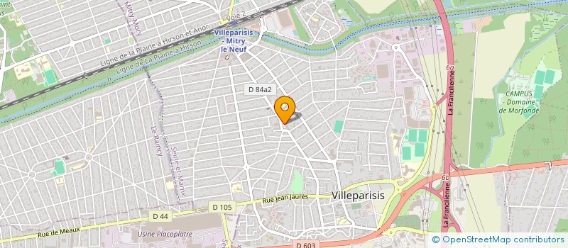 localisation de l'entreprise MADAME TANIA DUVEAU  VILLEPARISIS