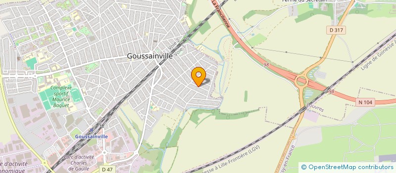 localisation de l'entreprise MADAME TANIA FILIPA AFONSO MARTINS  GOUSSAINVILLE