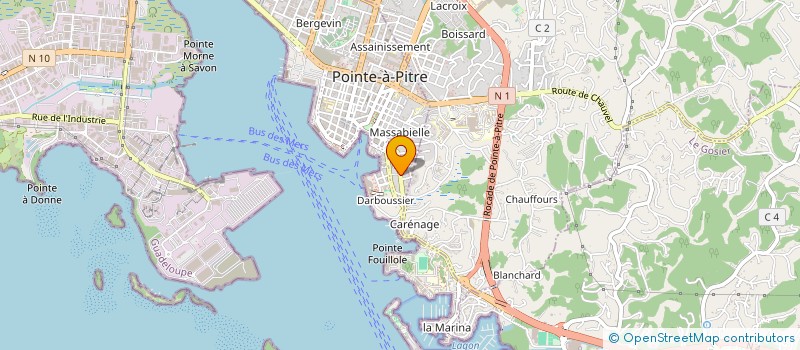 localisation de l'entreprise MADAME TANIA FLORES JULIAN  POINTE-A-PITRE