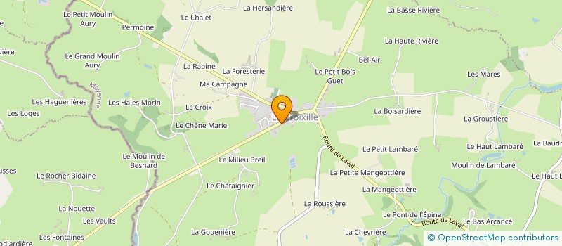 localisation de l'entreprise MADAME TANIA GAUTHIER  LA CROIXILLE