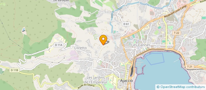 localisation de l'entreprise MADAME TANIA GREGORY à AJACCIO