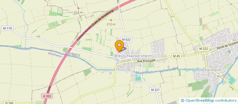 localisation de l'entreprise MADAME TANIA JACQUES  BREUSCHWICKERSHEIM