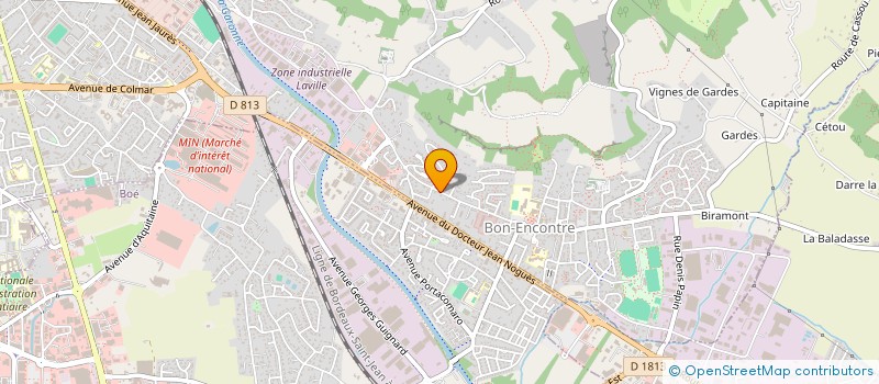 localisation de l'entreprise MADAME TANIA JESUS DOS SANTOS  BON-ENCONTRE