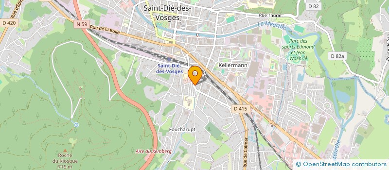 localisation de l'entreprise MADAME TANIA JOLY  SAINT-DIE-DES-VOSGES