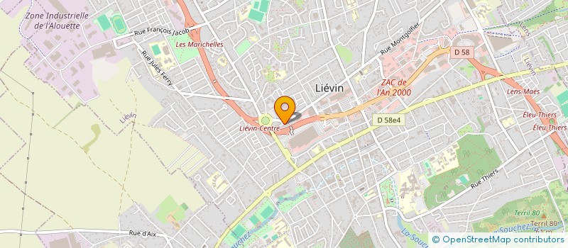 localisation de l'entreprise MADAME TANIA KOZIAK  LIEVIN