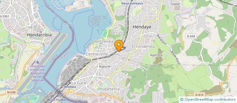 localisation de l'entreprise MADAME TANIA MUELA FRAGOSO  HENDAYE