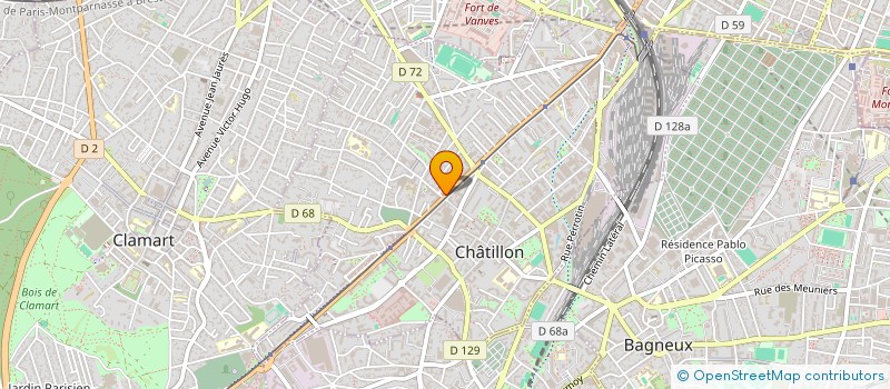 localisation de l'entreprise MADAME TANIA OLIVEIRA DA SILVA  CHATILLON