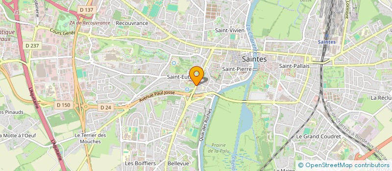 localisation de l'entreprise MADAME TANIA RIBEIRO DA SILVA à SAINTES