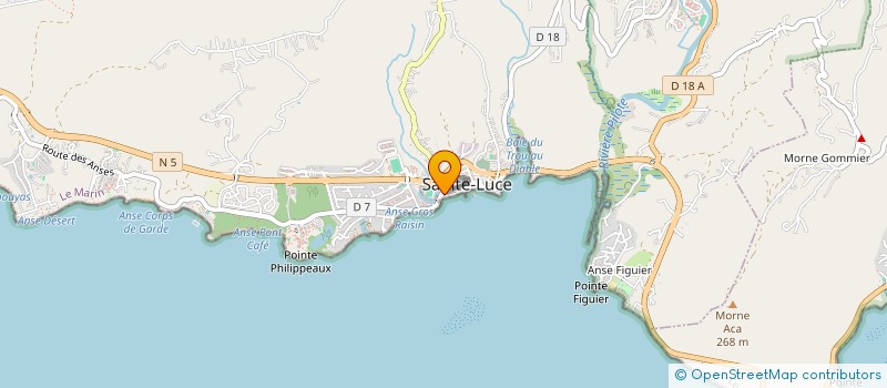 localisation de l'entreprise MADAME TANIA SAINT-AIME  SAINTE-LUCE