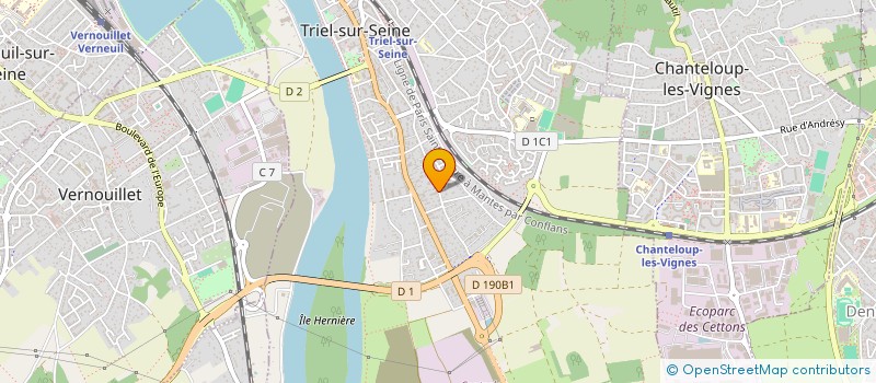 localisation de l'entreprise MADAME TANIA THOMAR  TRIEL-SUR-SEINE