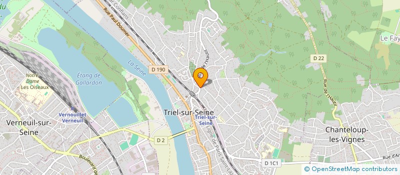 localisation de l'entreprise MADAME TANIA WARGNY  TRIEL-SUR-SEINE