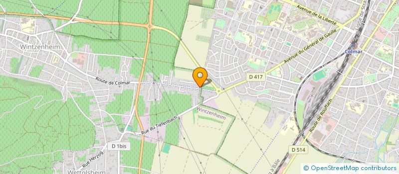 localisation de l'entreprise MADAME TANINA BAZZANI  WINTZENHEIM