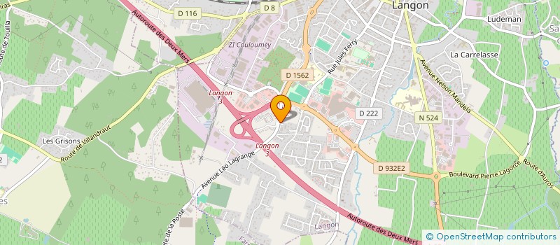 localisation de l'entreprise MADAME TANIT MARIE DESRAMAUT à LANGON