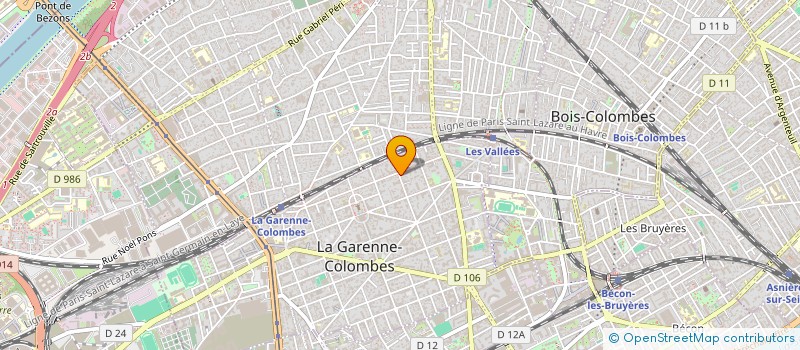 localisation de l'entreprise MADAME TAOUS BENSEGHIR  LA GARENNE-COLOMBES