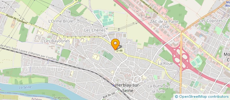 localisation de l'entreprise MADAME TAOUS DAHMANI  HERBLAY-SUR-SEINE