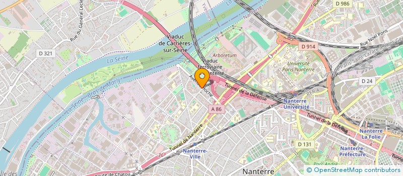 localisation de l'entreprise MADAME TAOUS IFREZ  NANTERRE