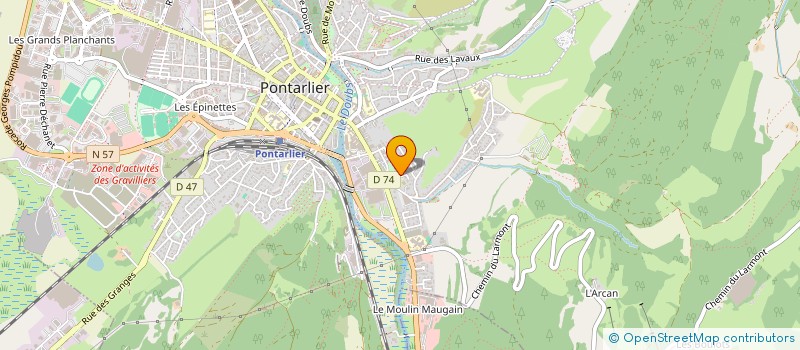 localisation de l'entreprise MADAME TAPENGA QUITADAMO à PONTARLIER
