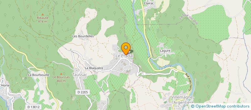 localisation de l'entreprise MADAME TARA DAUCHIN  LE PRADAL