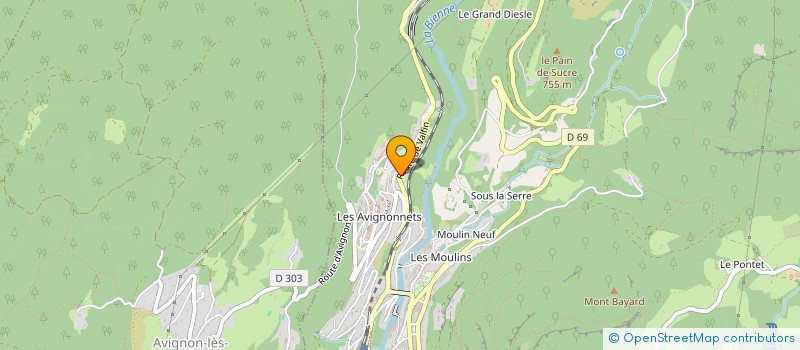 localisation de l'entreprise MADAME TARTICE LOCATELLI  SAINT-CLAUDE