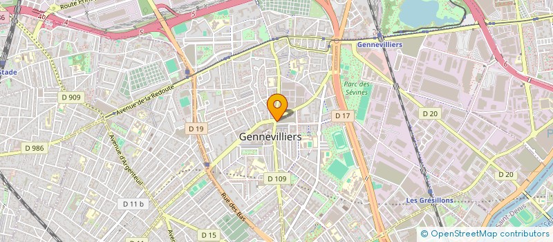 localisation de l'entreprise MADAME TASSADIT BENSALEM à GENNEVILLIERS