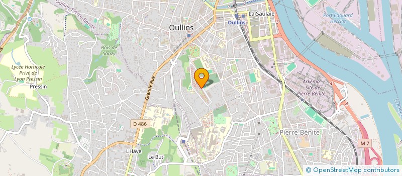 localisation de l'entreprise MADAME TASSADIT HADDADI  OULLINS-PIERRE-BENITE