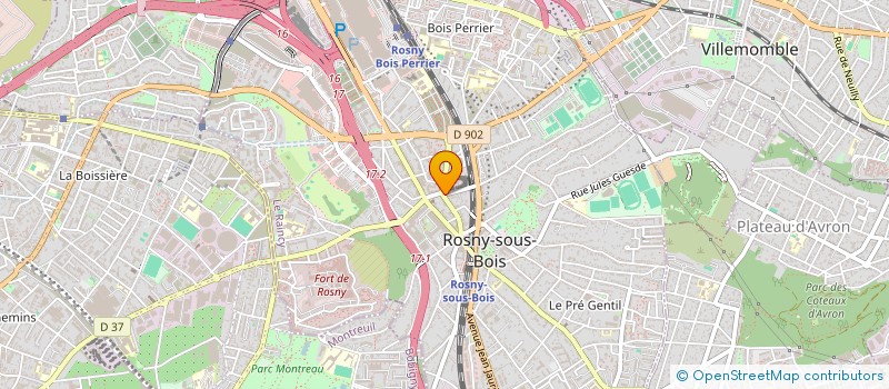 localisation de l'entreprise MADAME TASSADIT ISSAD  ROSNY-SOUS-BOIS