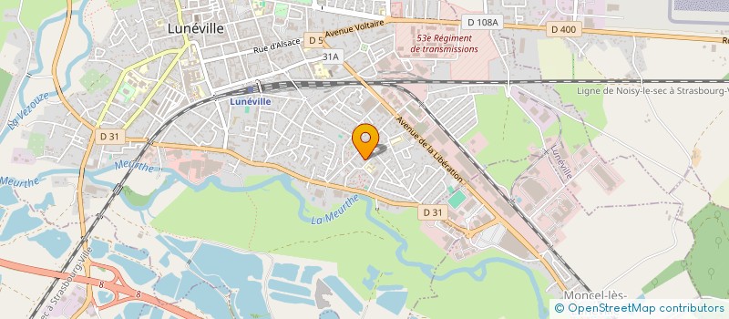 localisation de l'entreprise MADAME TASSADIT REZZIK  LUNEVILLE