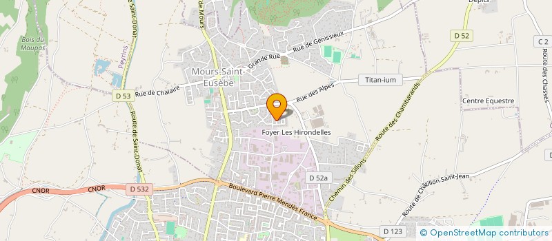 localisation de l'entreprise MADAME TASSADIT SELMANI  MOURS-SAINT-EUSEBE