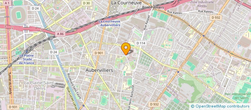 localisation de l'entreprise MADAME TATA KALOGA  AUBERVILLIERS