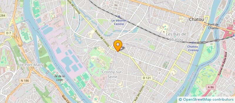 localisation de l'entreprise MADAME TATHIANA REYES THERAN  CROISSY-SUR-SEINE