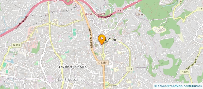 localisation de l'entreprise MADAME TATIANA AKILETOA  LE CANNET