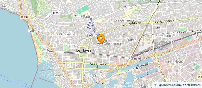 localisation de l'entreprise MADAME TATIANA ANTIPOVA  LE HAVRE