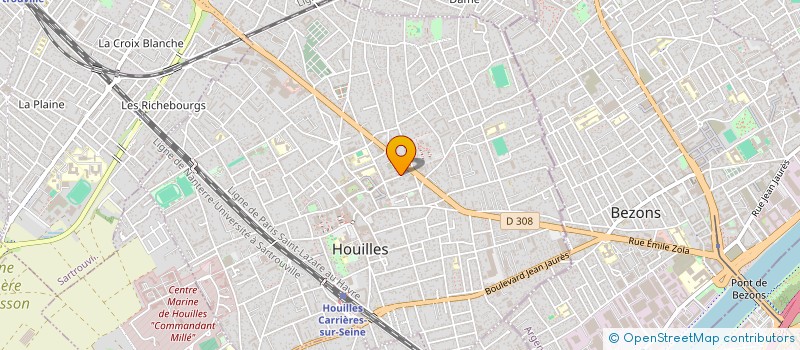 localisation de l'entreprise MADAME TATIANA BEAUDOUIN  HOUILLES