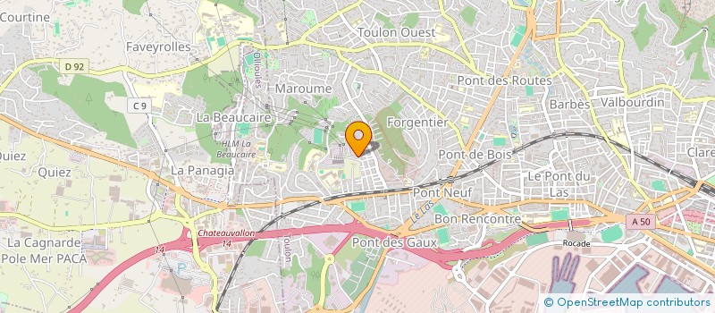 localisation de l'entreprise MADAME TATIANA BECKER à TOULON