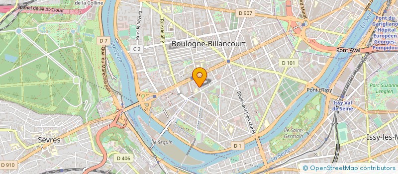 localisation de l'entreprise MADAME TATIANA BELLET à BOULOGNE-BILLANCOURT