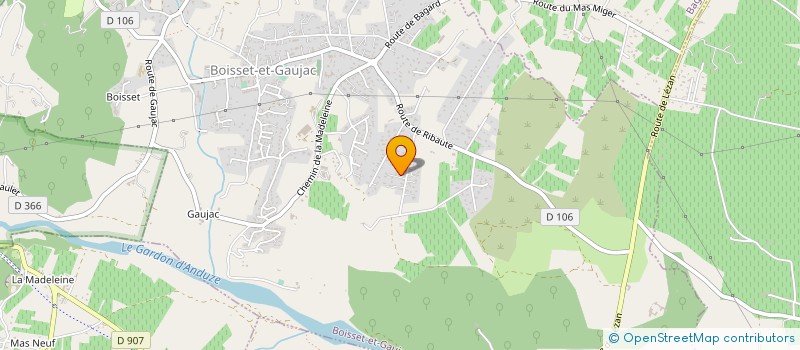 localisation de l'entreprise MADAME TATIANA BENDJEDDOU  SAINT-CHRISTOL-LEZ-ALES