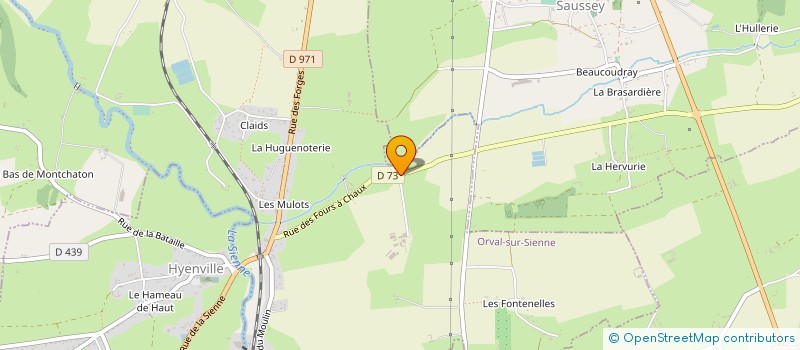 localisation de l'entreprise MADAME TATIANA BENOIT à ORVAL SUR SIENNE