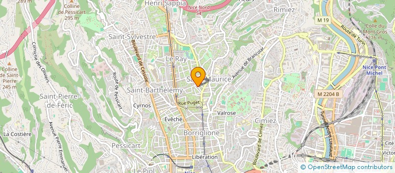localisation de l'entreprise MADAME TATIANA BIDIOUK à NICE