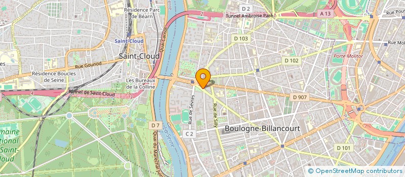 localisation de l'entreprise MADAME TATIANA BIGATTIN à BOULOGNE-BILLANCOURT