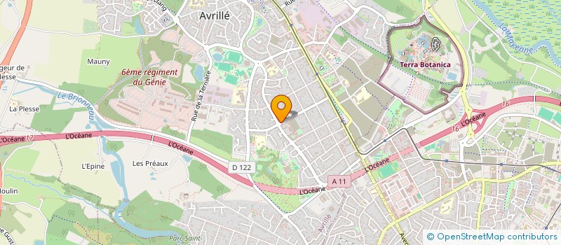 localisation de l'entreprise MADAME TATIANA BOUCHE  AVRILLE