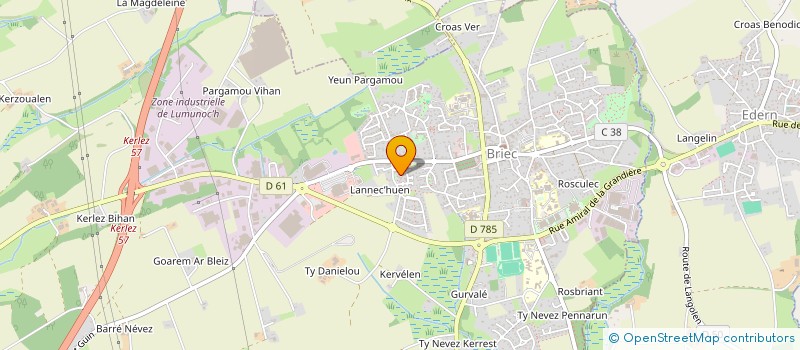 localisation de l'entreprise MADAME TATIANA BOUGER  EDERN